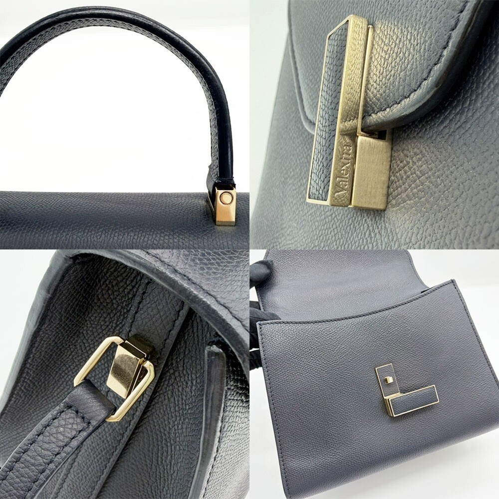 Valextra Mini Iside 2-way Shoulder Handbag Navy WBES0036028LOC99-NN - Picture 6 of 7